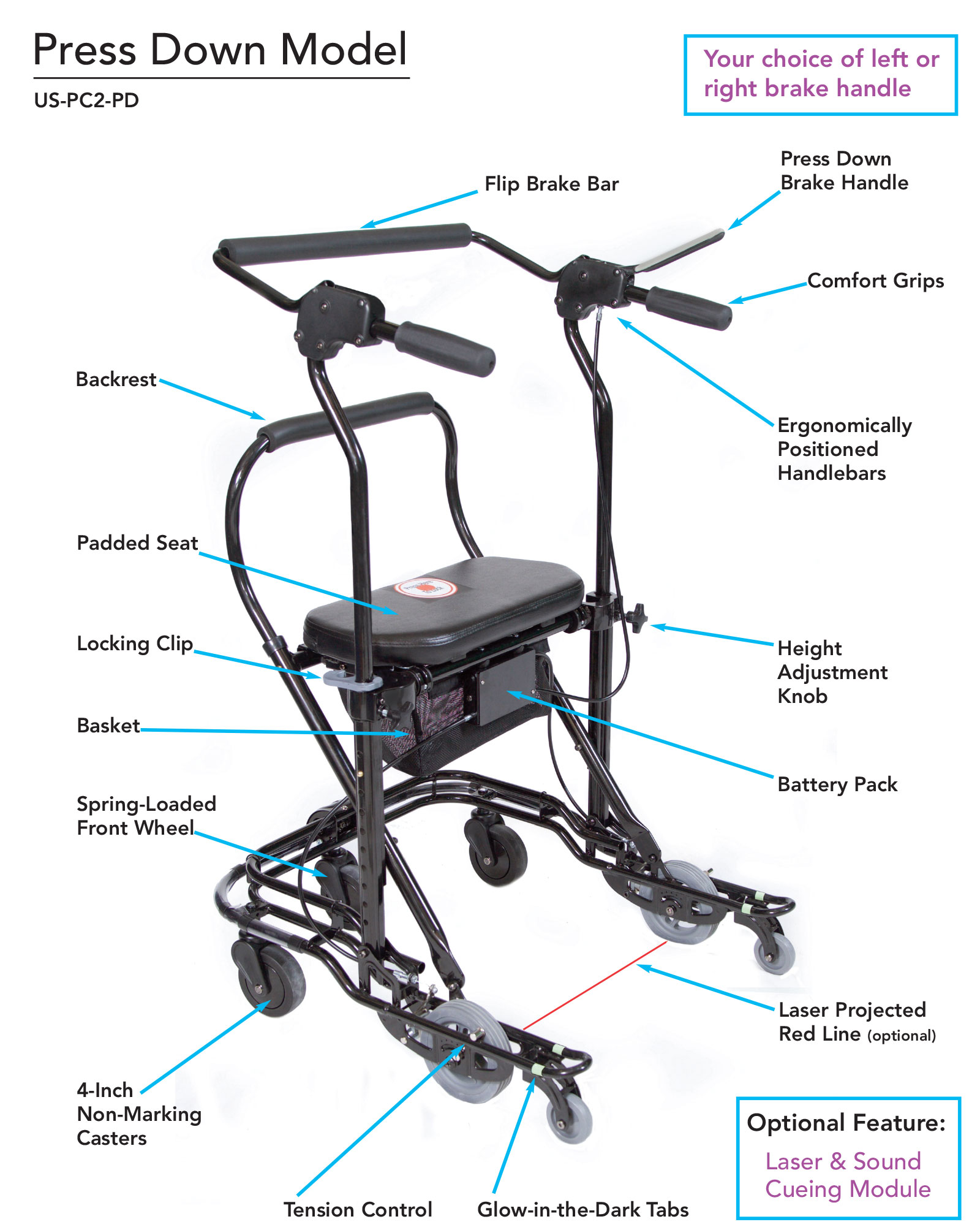 Press Down U-Step 2 Walking Stabilizer| Michigan USA