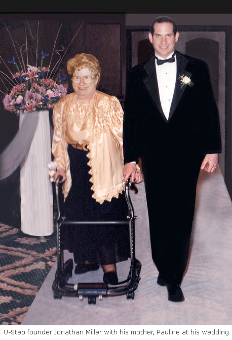 Ustep founder Jonathan Miller with his mother